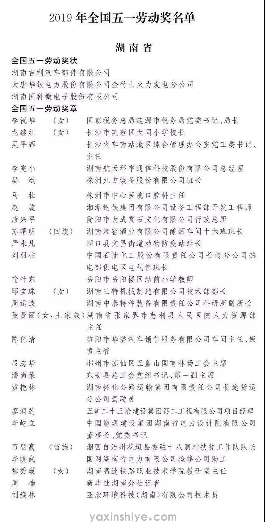 喜讯丨云顶国际刘焕林荣获“2019年全国五一劳动焦芈” (图1) 喜讯丨云顶国际刘焕林荣获“2019年全国五一劳动焦芈” (图1)